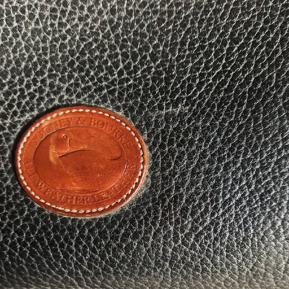 Dooney & Bourke Black and Brown Leather Bag - Picture 2 of 4